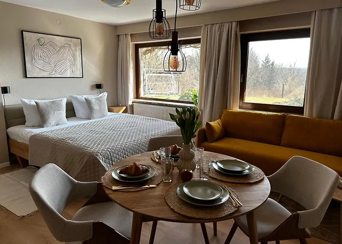 Panoramablick - Ostrau Daire Bad Schandau